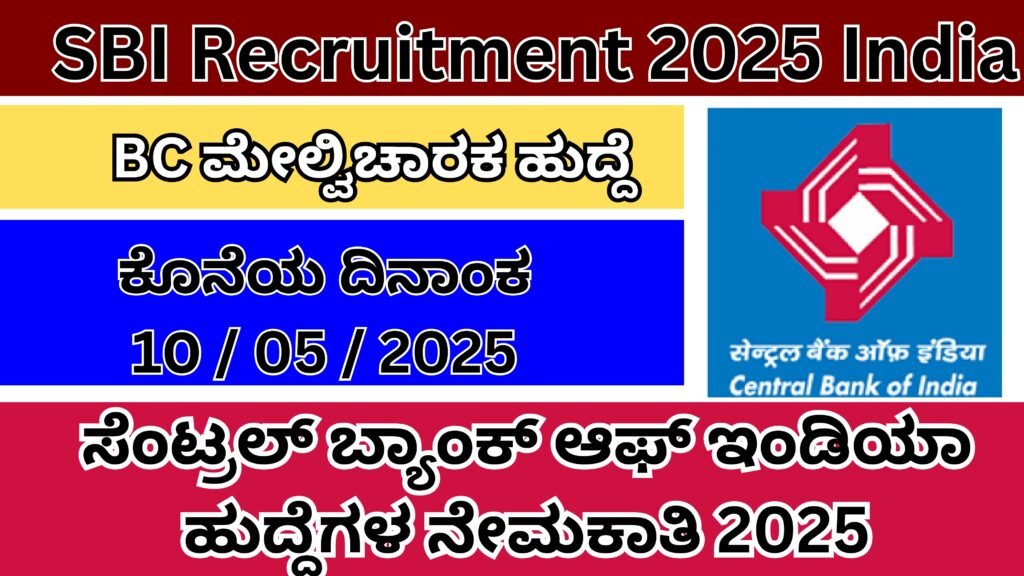 Central Bank Of India Recruitment 2025