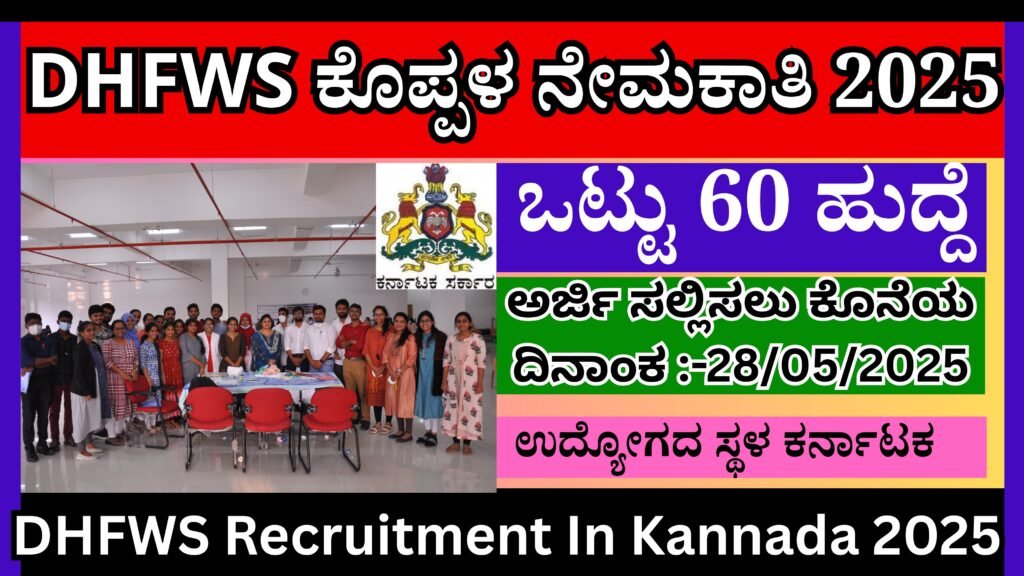 DHFWS ಕೊಪ್ಪಳ ನೇಮಕಾತಿ 2025 | DHFWS Recruitment In Kannada 2025