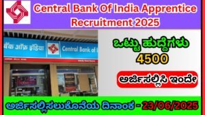 Central Bank Of India Apprentice Recruitment 2025