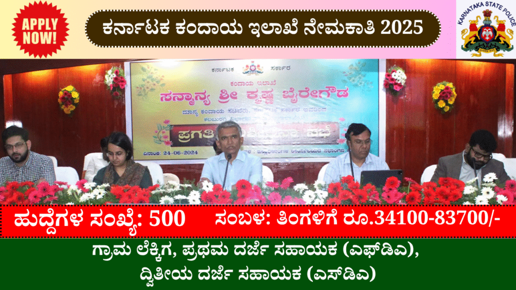 Karnataka Revenue Department Recruitment 2025